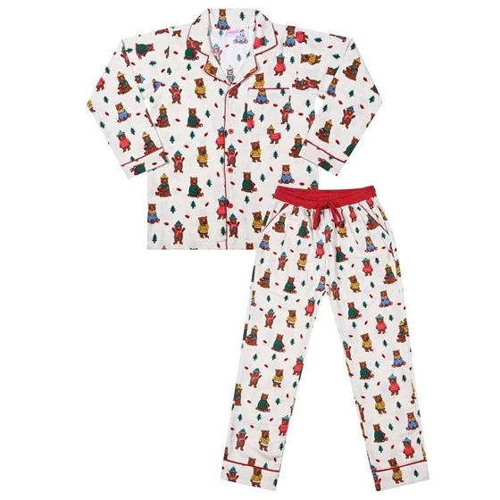 Flannel Kids Nightwear — Summer winter season printed