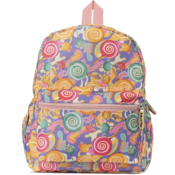 Multicolor Printed School Bag — School usage