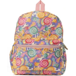 Multicolor Printed School Bag 