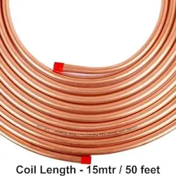 Pan India Air Conditioner Copper Pipe, For Refrigerator, Size 2-3, Material Copper