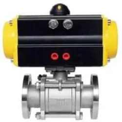Pneumatic Ball Valve, Connector Type Flanged End