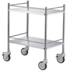 Wash Dish Collection Trolley, Finish Polished