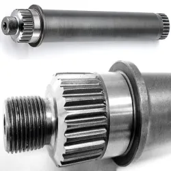 Spline Shaft with Hub, UsageApplication Industrial use, Machine parts