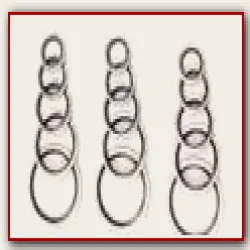 Rubber Bonded Seals, Color Black