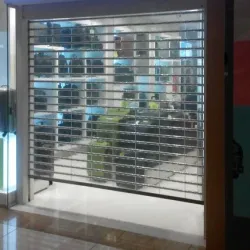 Height ft 12ft Polycarbonate Rolling Shutter, Frame Material Mild Steel, Surface Finishing Finished