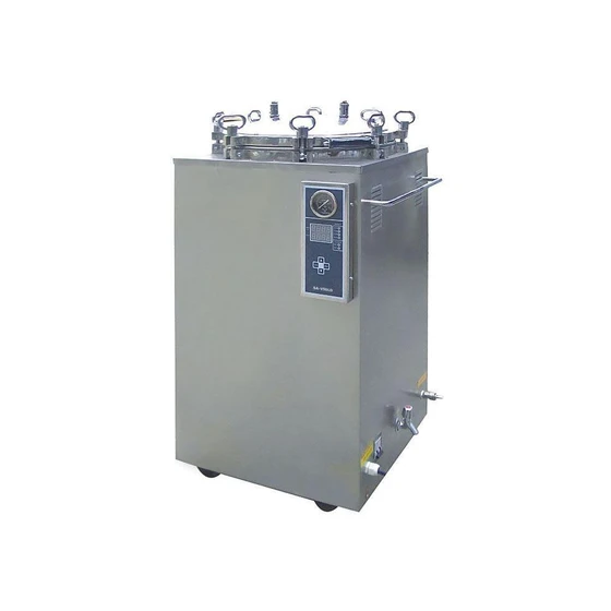 Vertical Steam Autoclave — Stainless Steel material
