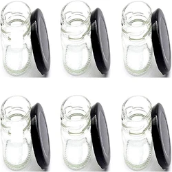 Black Glass Jar Set