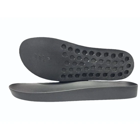 Footbed Shoe Sole — Used in slipper black color