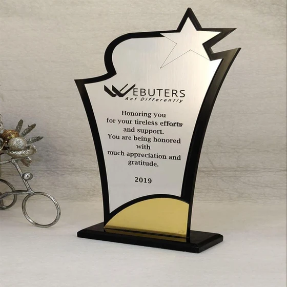 Award Acrylic Trophy — antique imitation style