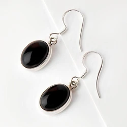 Sterling Onyx Earring