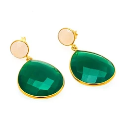 Green Onyx Earring