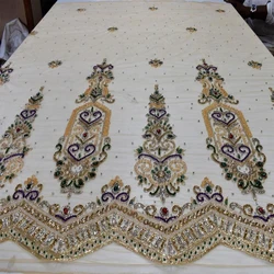 Embroidery Beaded Fabric