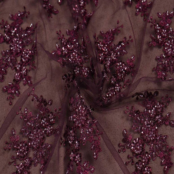Net Embroidered Fabric — Customize 5meter length