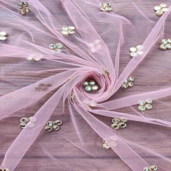 Work Net Embroidered Fabric
