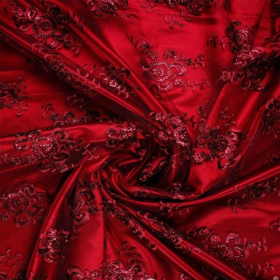 Fancy Net Embroidered Fabric — Modern design soft