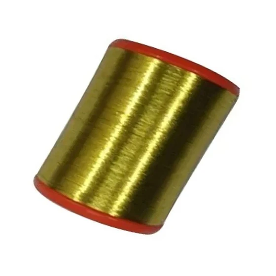 Half Line Metallic Thread — Plain pattern golden color