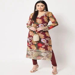 Printed Embroidered Kurti