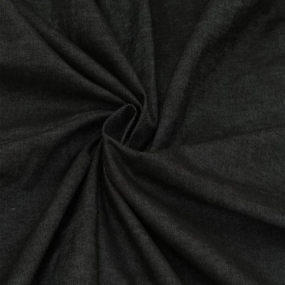 Black Denim Jeans Fabric — Knitted type garments usage