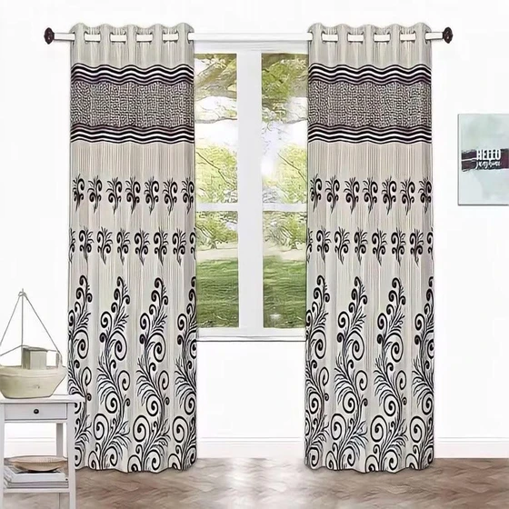Living Room Curtains Fabric — 100 polyester printed