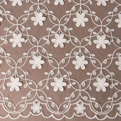  Embroidered Mesh Lace