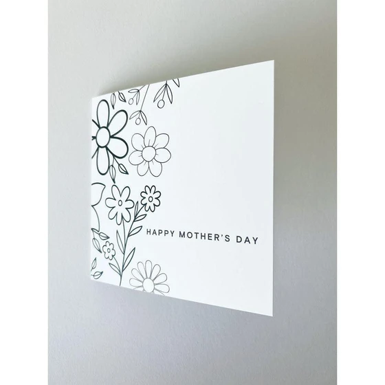 White Greeting Card — Customized type A5 folded