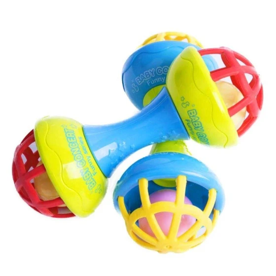 Baby Dumbbell Rattle — Picture Shown Plastic Material