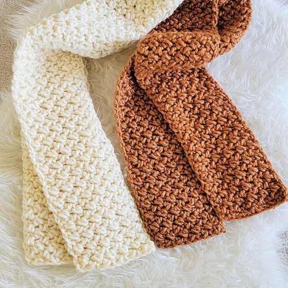 Crochet Woolen Scarves — 100 Polyester Fiber