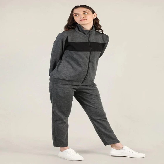 Women Polyester Tracksuit — trendy pattern