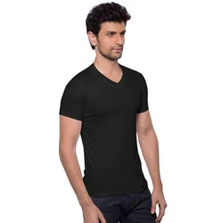 V Neck Half Sleeves T SHIRT