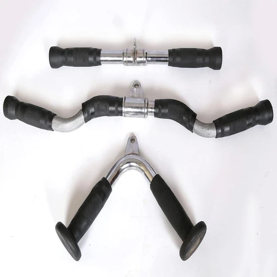 v Shaped Bar Combo — Triceps Rope gym bench