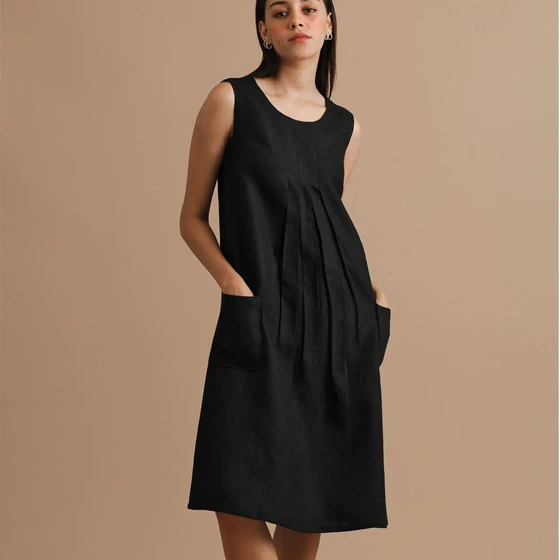 Sleeveless Ladies Dresses — Chiffon fabric Sleeveless