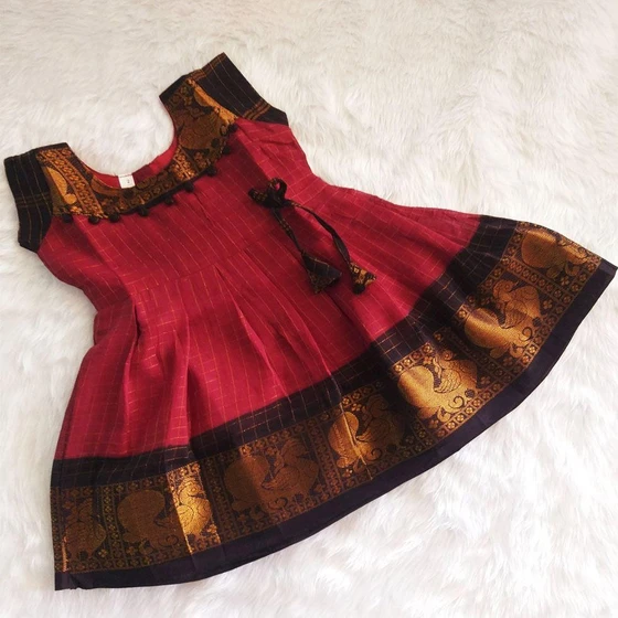 Kids Traditional Frock — Cotton Digital Printing