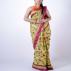  Floral Hand Printed Saree