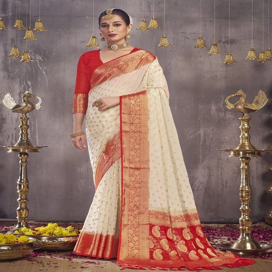 Georgette Bollywood Sarees — Polythin packaging type