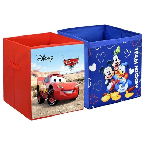 Children Toy Box — Fabric material red blue color