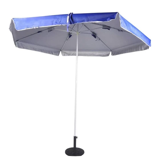 Aluminum Garden Umbrella — Blue green red yellow
