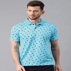 Collar Printed T-shirt