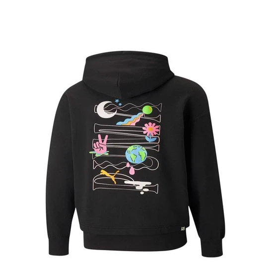Print Black Hoodies — Waterproof anti pilling