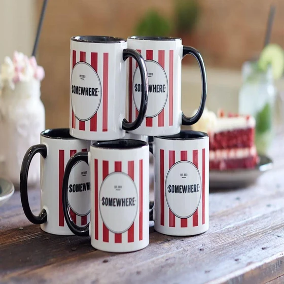 Coffee Mugs Promotional — Marble design ceramic