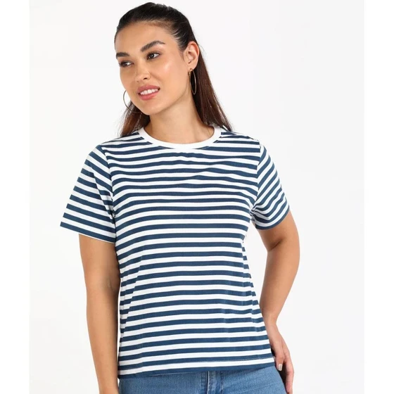 Striped Ladies T Shirt — Washed technics quick dry