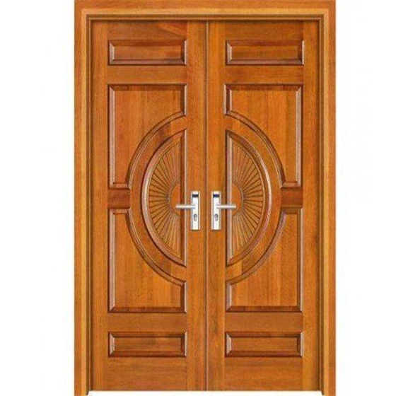 Teak Wood Double Doors — Elevated durability feature