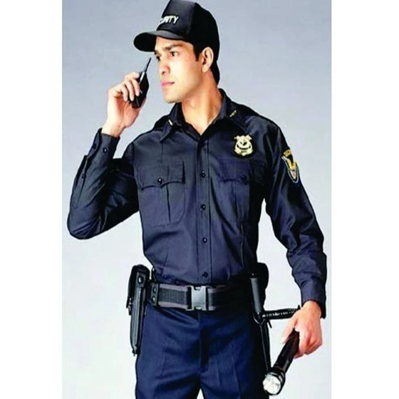 Blue Securityguard Uniform — Anti Bacterial Anti Wrinkle
