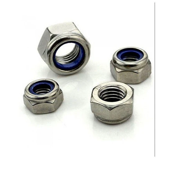 Ss Nylock Nut — 0 5mm 10 15mm thickness Polished