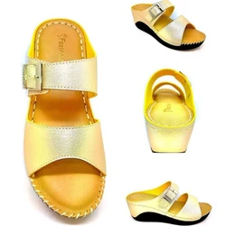 Stylish Black Causal Women's Wedges Lightweight Sandals