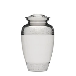 White Cremation Urn