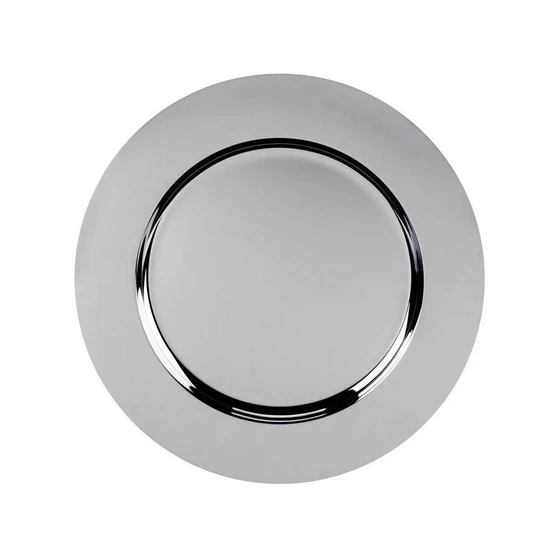 Steel Charger Plate — Sustainable Round Metal
