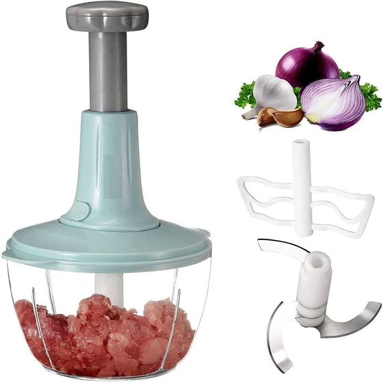 Fruit Press Chopper — Easy chopping push down handle