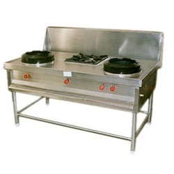 Three Burner Chinese Gas