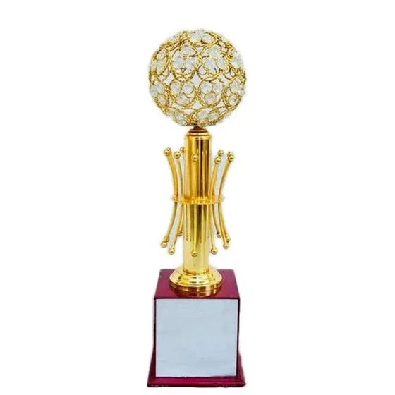 Golden Fancy Trophies — Round shape college use