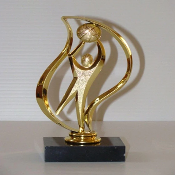 Corporate Award Trophy — Office usage brass material